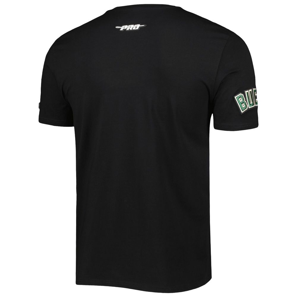 Men's Pro Standard Black Milwaukee Bucks Mash Up Capsule T-Shirt