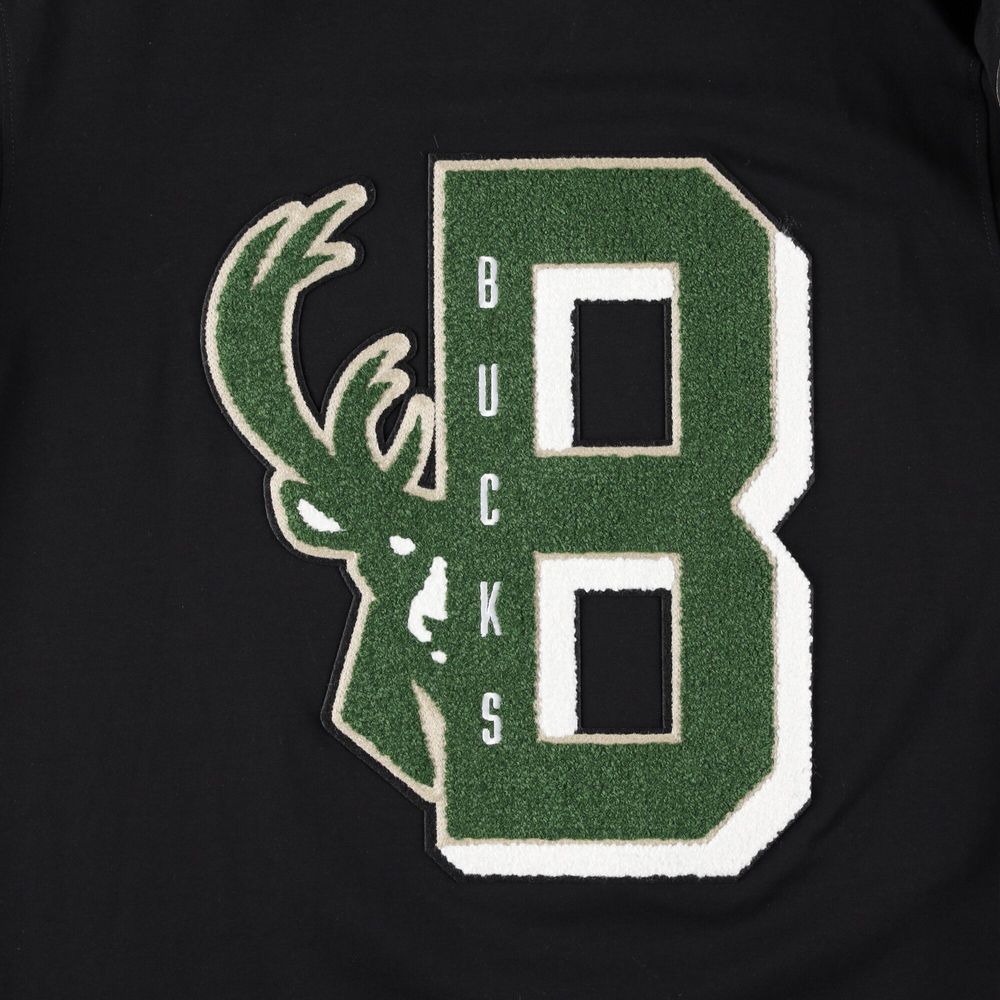 Men's Pro Standard Black Milwaukee Bucks Mash Up Capsule T-Shirt