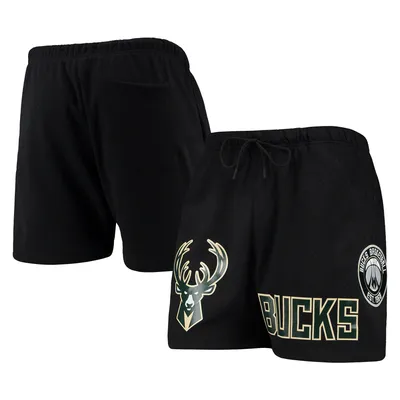 Lids Milwaukee Bucks Mitchell & Ness 2000/01 Flames Swingman Shorts - Black