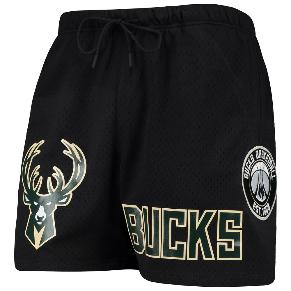 Men's Pro Standard Black Milwaukee Bucks Mesh Capsule Shorts