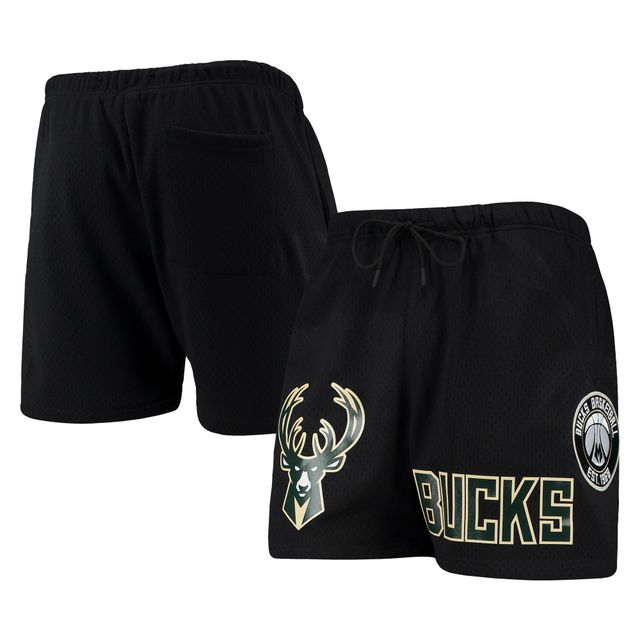 Short capsule Pro Standard Milwaukee Bucks en filet noir pour homme