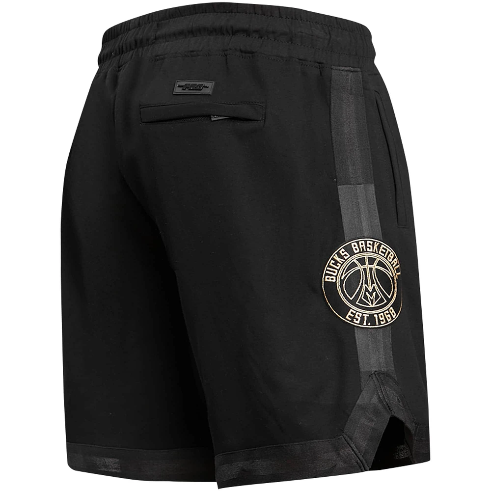 Short Pro Standard noir Milwaukee Bucks pour hommes