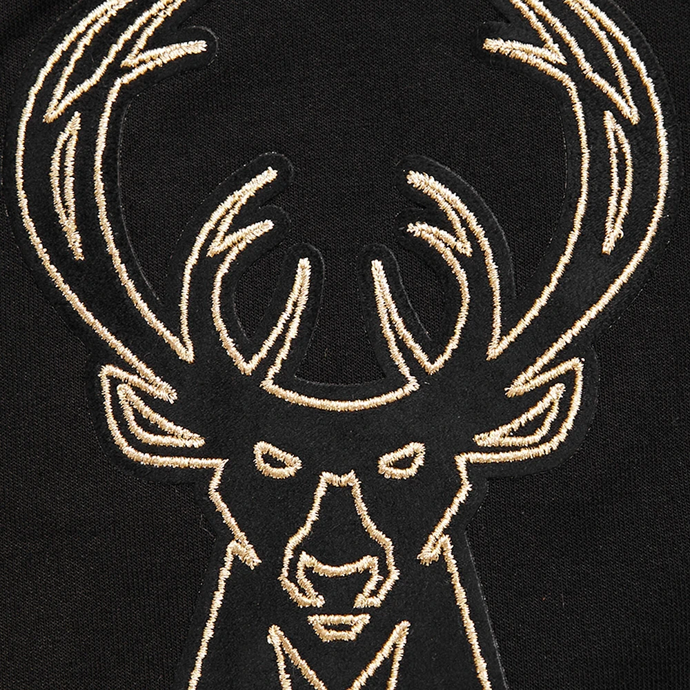 Short Pro Standard noir Milwaukee Bucks pour hommes