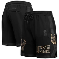 Short Pro Standard noir Milwaukee Bucks pour hommes