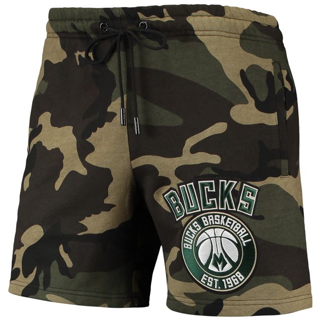 Short d'équipe Pro Standard Camo Milwaukee Bucks pour homme