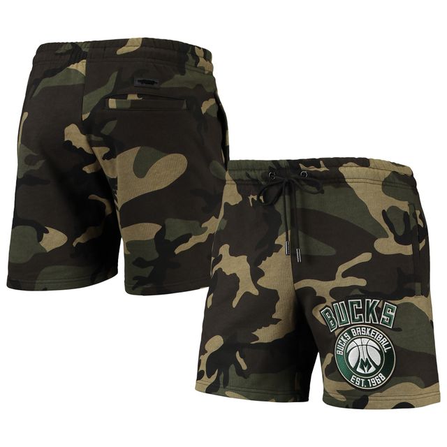 Short d'équipe Pro Standard Camo Milwaukee Bucks pour homme