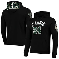 Men's Pro Standard Giannis Antetokounmpo Black Milwaukee Bucks Player Pullover Hoodie