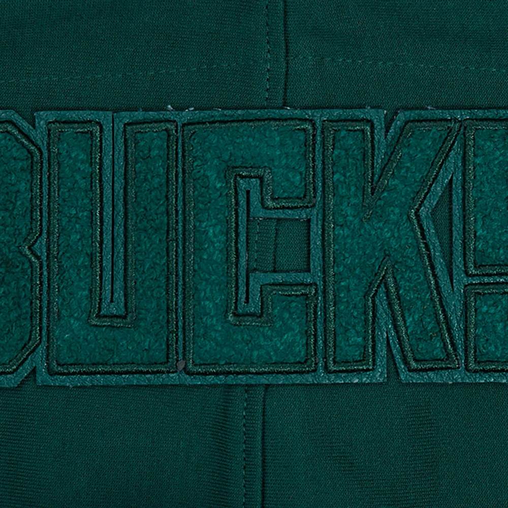 Veste à capuche entièrement zippée Pro Standard Hunter Green Milwaukee Bucks triple ton sur DK pour hommes