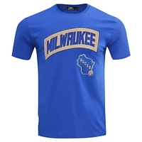 T-shirt Pro Standard Royal Milwaukee Bucks pour hommes