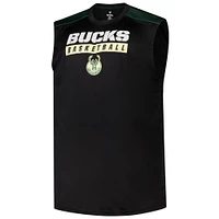 Profil masculin Giannis Antetokounmpo Black Milwaukee Bucks Big & Tall Player Muscle Tank