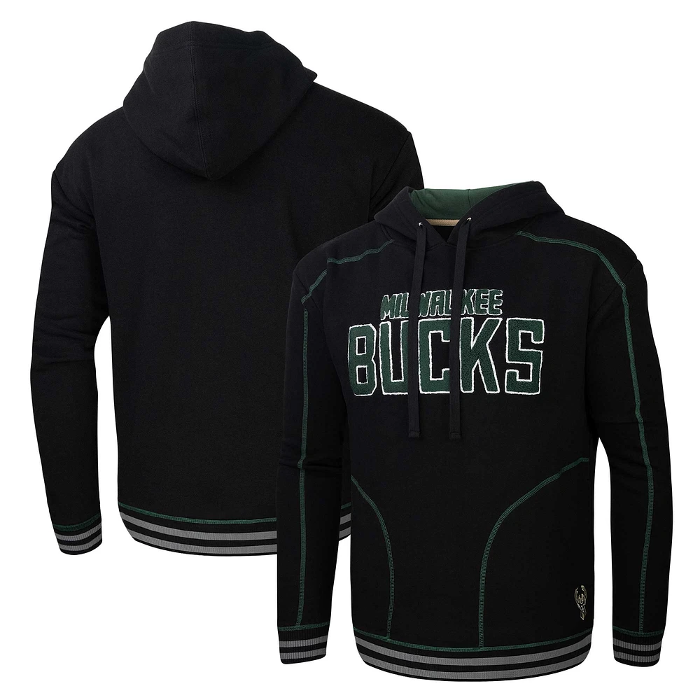 Sweat à capuche noir Milwaukee Bucks Baseline Stadium Essentials pour hommes