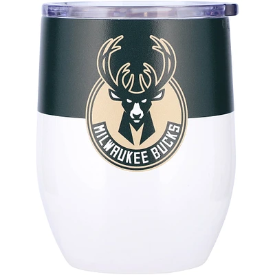 Milwaukee Bucks 16oz. Colorblock Stainless Steel Curved Tumbler