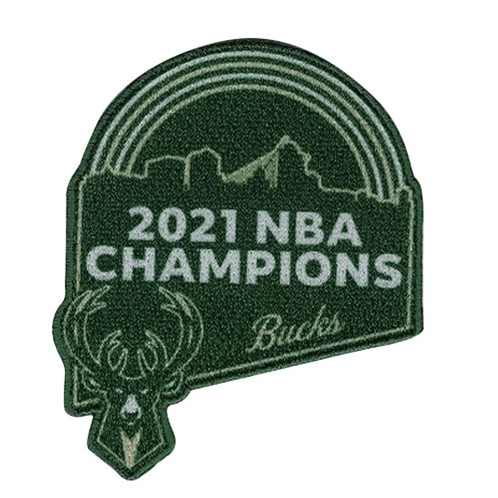 Patch arc-en-ciel des champions de la finale NBA des Milwaukee Bucks 2021