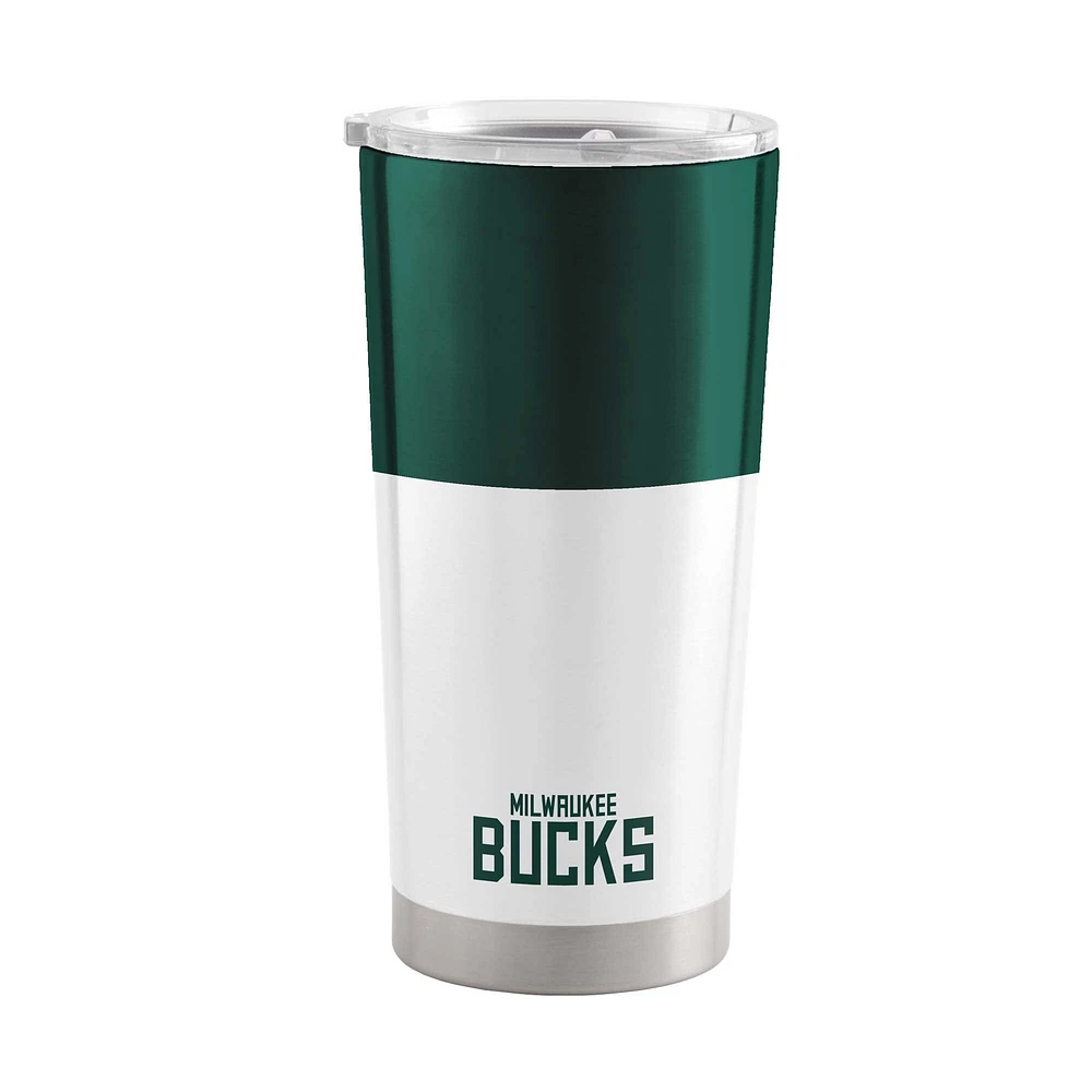 Milwaukee Bucks 20oz. Colorblock Stainless Steel Tumbler