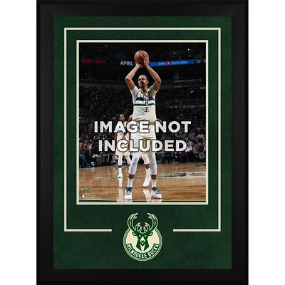 Milwaukee Bucks Deluxe 16'' x 20'' Vertical Frame with Team Logo
