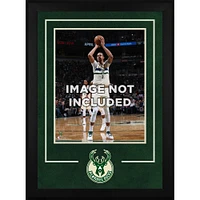 Milwaukee Bucks Deluxe 16'' x 20'' Vertical Frame with Team Logo