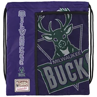 Mitchell & Ness Milwaukee Bucks Hardwood Classics Sac à bandoulière avec logo de l'équipe