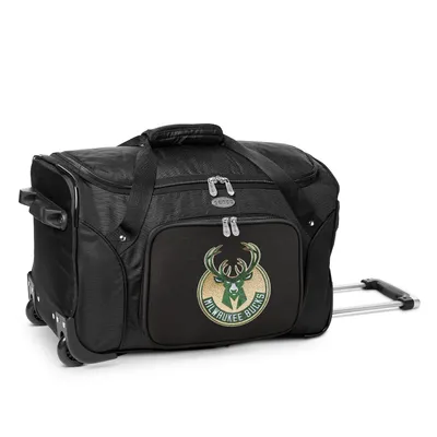 Milwaukee Bucks MOJO 22" 2-Wheeled Duffel Bag - Black