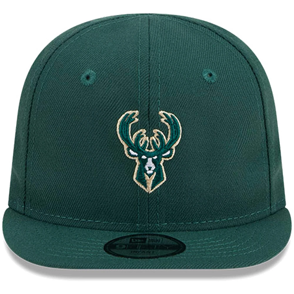 Newborn & Infant New Era Hunter Green Milwaukee Bucks My First 9FIFTY Adjustable Hat