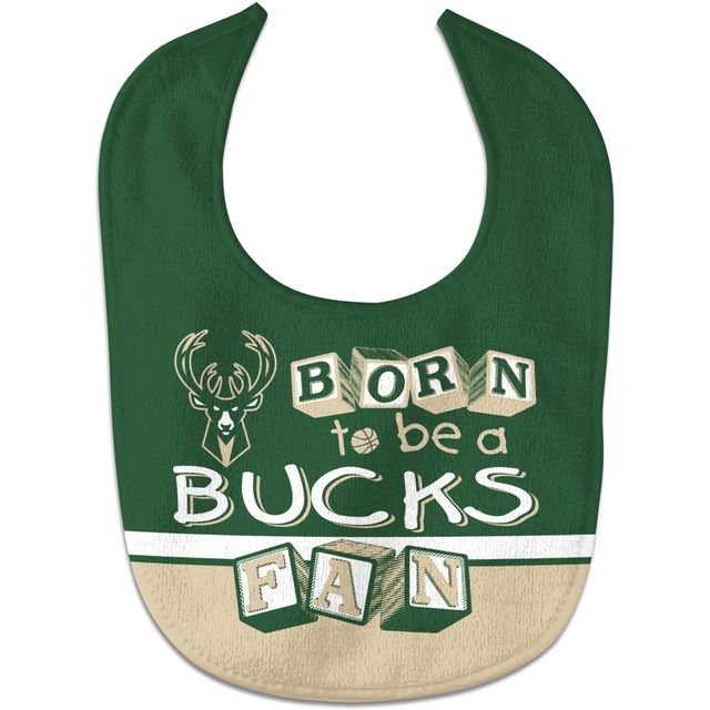 Nouveau-né et nourrisson WinCraft Milwaukee Bucks Né pour être un fan All-Pro - Bavoir pour bébé