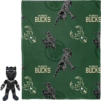 Northwest x Disney Milwaukee Bucks Black Panther Hugger Pillow & Throw Blanket Set