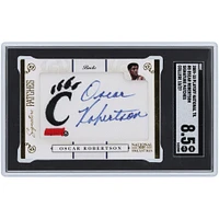 Oscar Robertson Milwaukee Bucks Autographed 2009-10 Playoff National Treasures Signature Patches Relic #8 #10/27 SGC Authenticated 8.5 Card