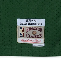 Oscar Robertson Milwaukee Bucks Autographed Mitchell & Ness Green Replica Jersey