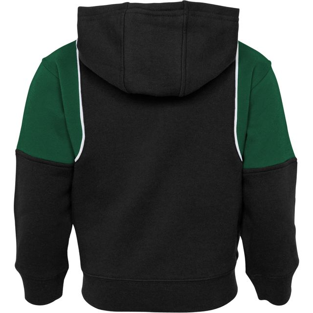 Préscolaire Milwaukee Bucks Shot Caller noir - Ensemble sweat à capuche et pantalon entièrement zippé