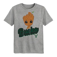 Ensemble de t-shirts deux pièces pour enfants d'âge préscolaire Milwaukee Bucks Gardiens la Galaxie