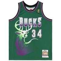 Ray Allen Milwaukee Bucks Autographed Green Mitchell & Ness 1996-1997 Authentic Jersey