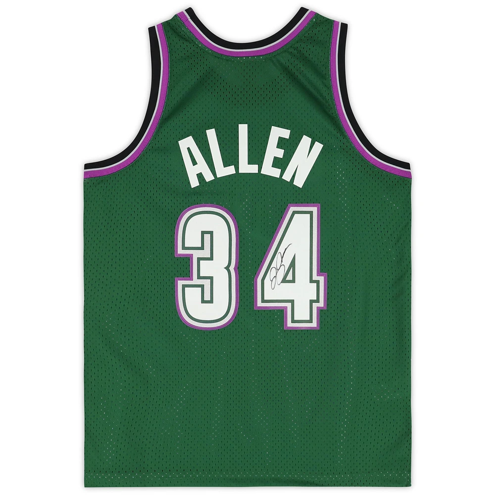 Ray Allen Milwaukee Bucks Autographed Mitchell & Ness - Swingman Jersey