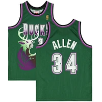 Ray Allen Milwaukee Bucks Autographed Mitchell & Ness - Swingman Jersey