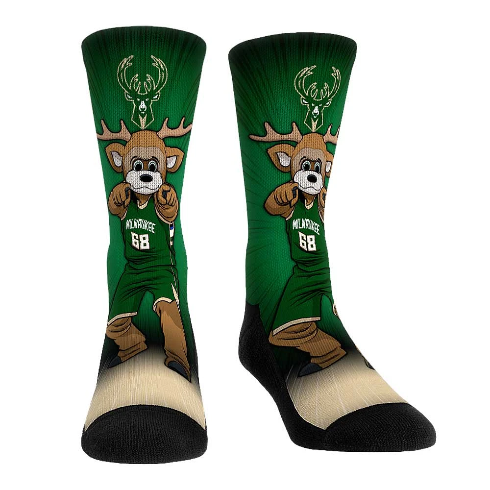 Rock Em Socks Milwaukee Bucks Mascot Pump Up Crew