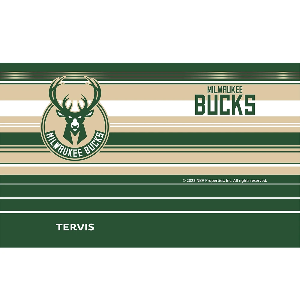 Tervis Milwaukee Bucks 20 onces. Gobelet en acier inoxydable à rayures Hype