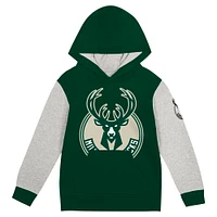 Sweat à capuche en polaire vert chasseur pour tout-petits Milwaukee Bucks Fair Catch