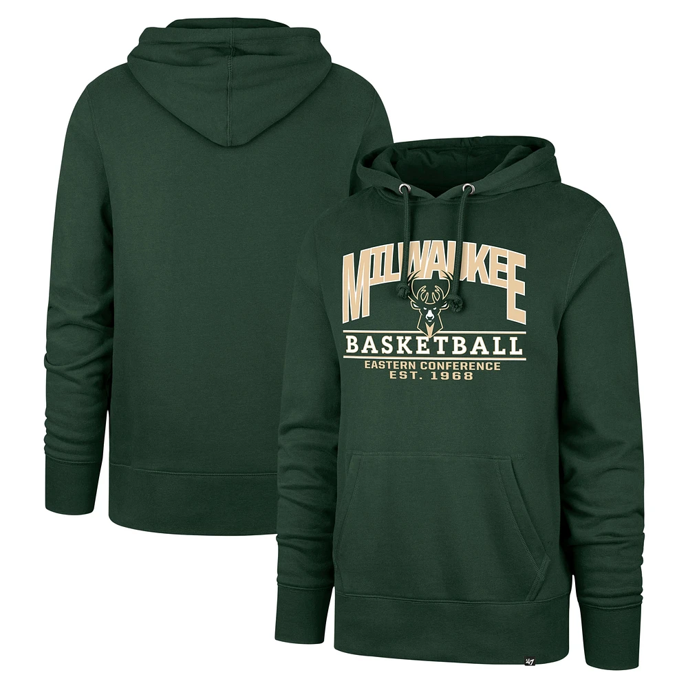 Sweat à capuche unisexe « 47 Hunter Green Milwaukee Bucks Good Call Headline »