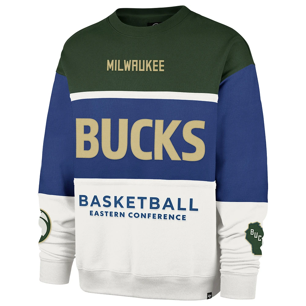 Unisex '47 Royal Milwaukee Bucks 2024/25 City Edition On Five Maximalist Pullover Sweatshirt