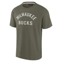 Unisex Fanatics Olive Milwaukee Bucks Elements Super Soft Short Sleeve T-Shirt