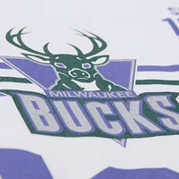Unisex Mitchell & Ness  White Milwaukee Bucks Hardwood Classics Vintage Team Origins Premium T-Shirt