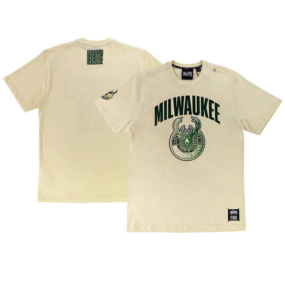 Unisex NBA x Two Hype  Cream Milwaukee Bucks Culture & Hoops T-Shirt