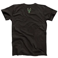 Unisex NBALab x Hyperfly Heather Black Milwaukee Bucks Year of the Snake Lunar New Collection T-Shirt