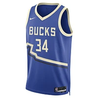 Unisex Nike Giannis Antetokounmpo Royal Milwaukee Bucks 2024/25 Swingman Player Jersey - City Edition