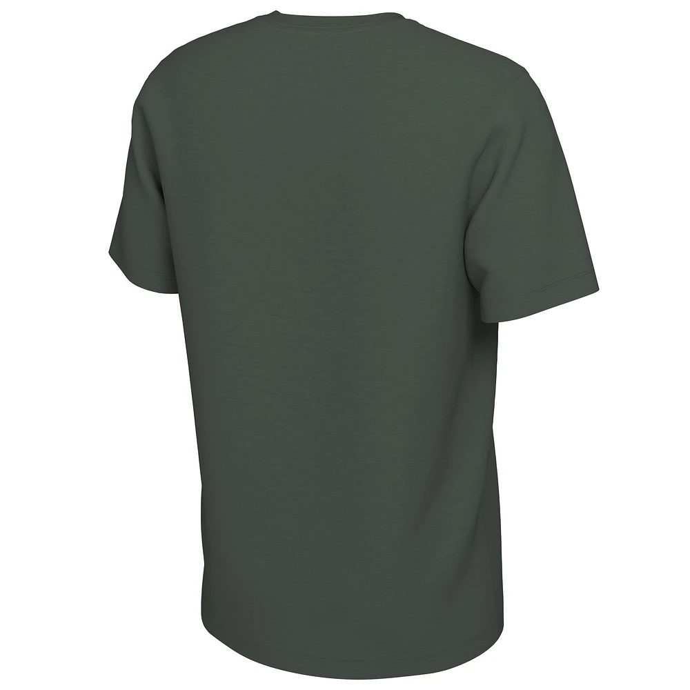 Unisex Nike Hunter Green Milwaukee Bucks 2025 NBA Playoffs On-Court Mantra T-Shirt