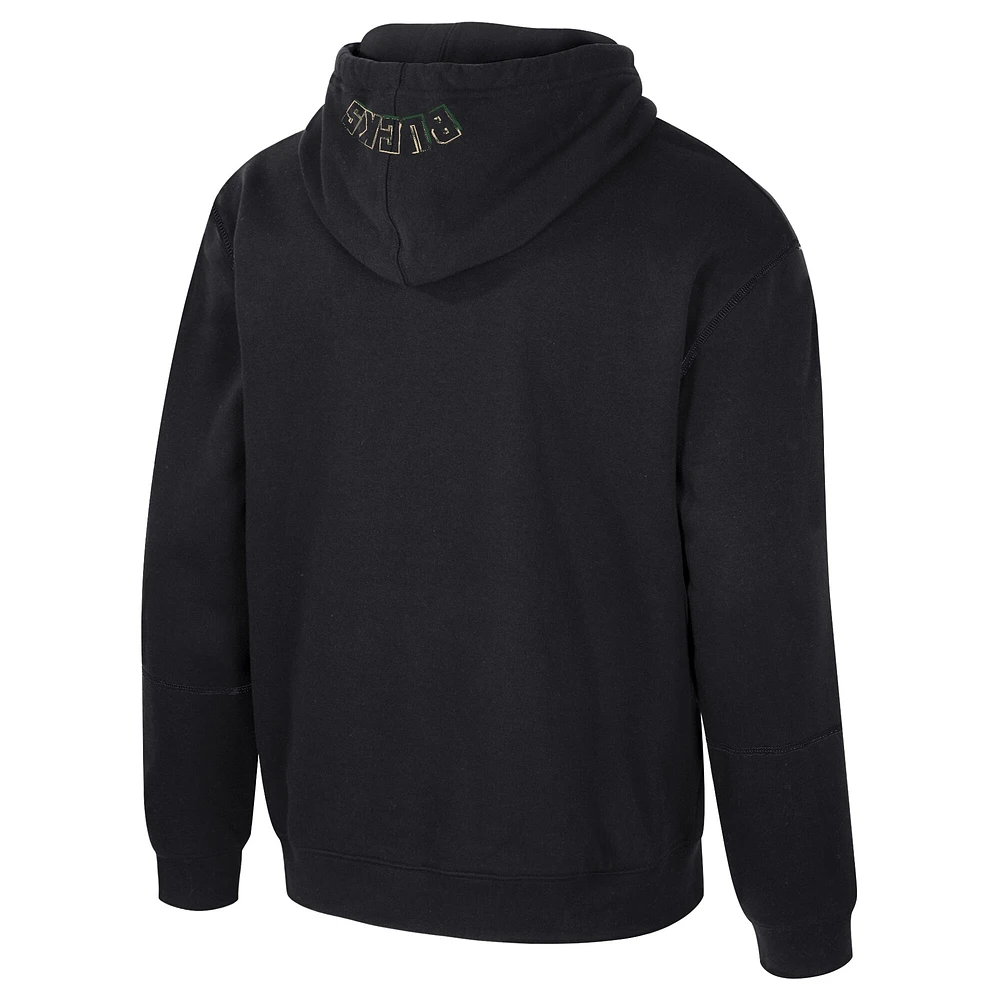 Sweat à capuche unisexe Stadium Essentials noir Milwaukee Bucks Elementized
