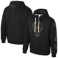 Sweat à capuche unisexe Stadium Essentials noir Milwaukee Bucks Elementized