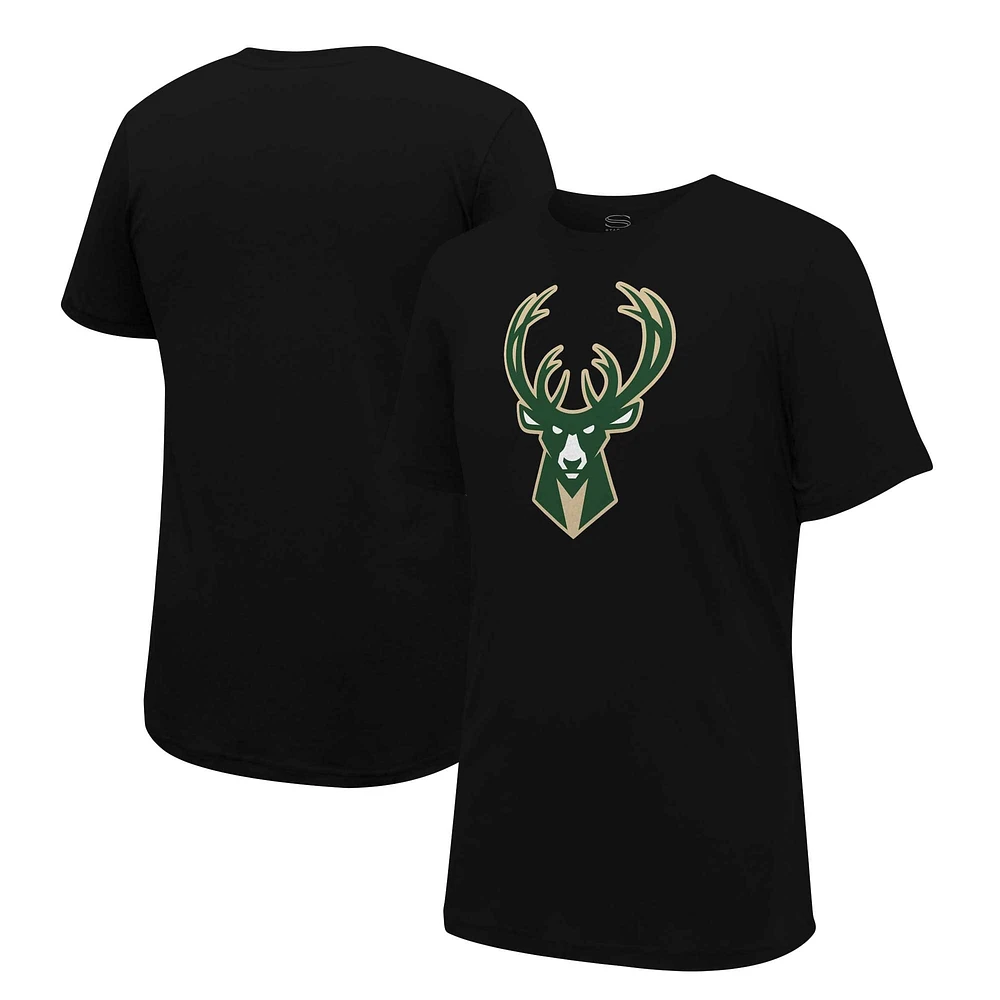 T-shirt unisexe avec logo principal des Milwaukee Bucks Stadium Essentials noir