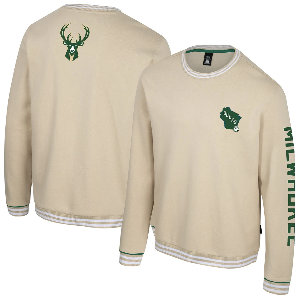 Sweat-shirt unisexe Stadium Essentials Natural Milwaukee Bucks Halftime