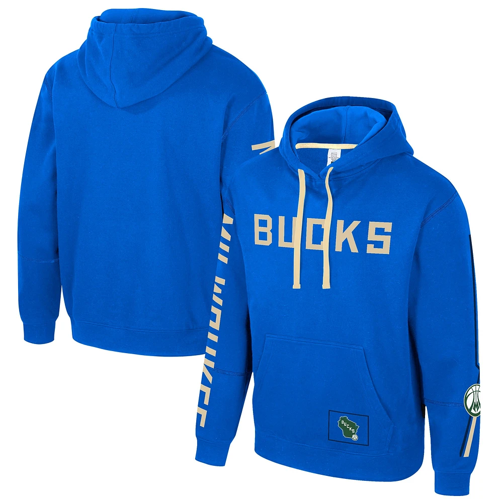 Unisex Stadium Essentials Royal Milwaukee Bucks 2024/25 City Edition Star Pullover Hoodie