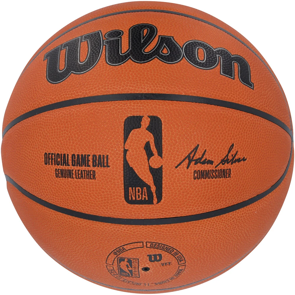 Victor Wembanyama & Giannis Antetokounmpo Autographed Wilson Official Game Basketball 