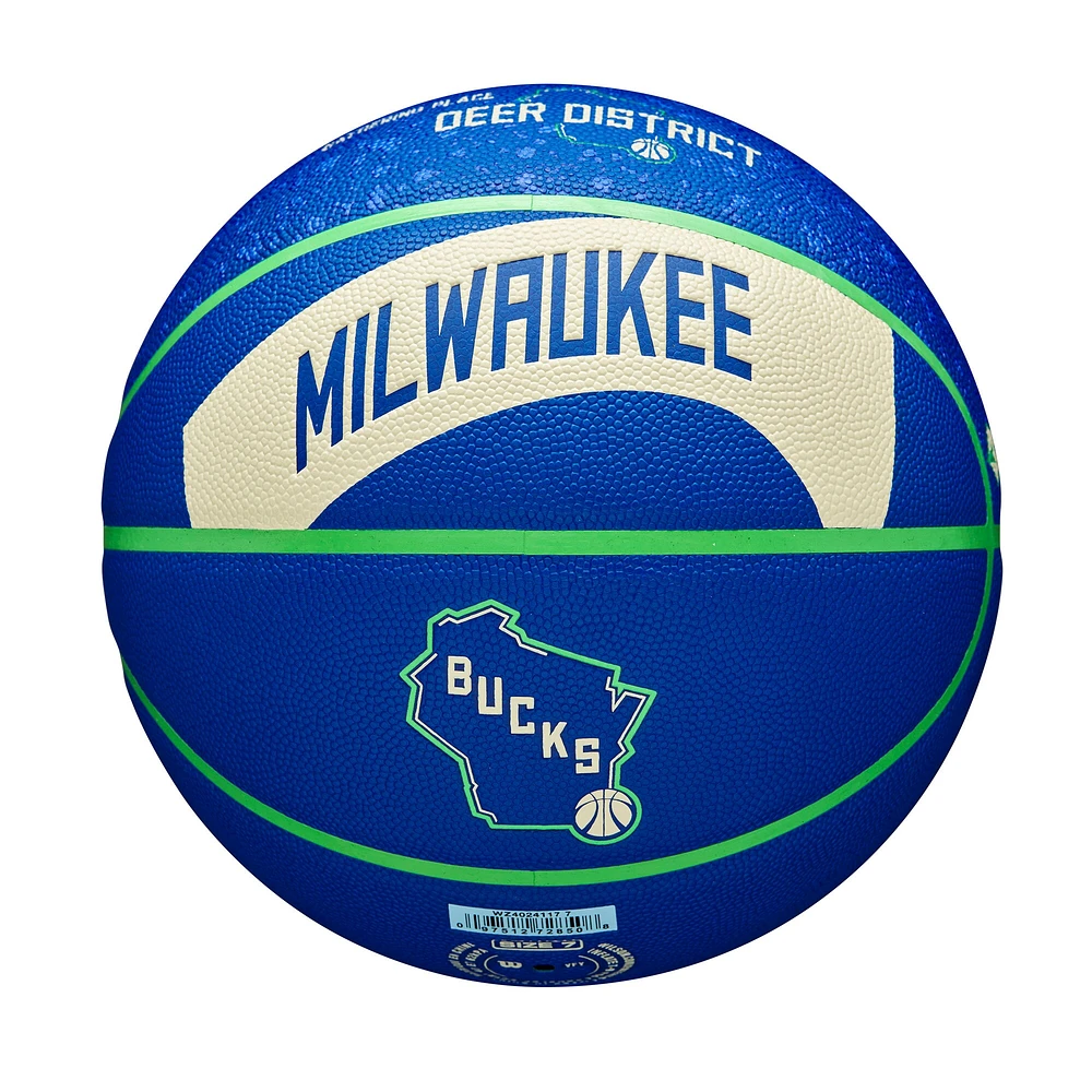 Wilson Milwaukee Bucks 2023/24 City Edition Collector's Basketball
